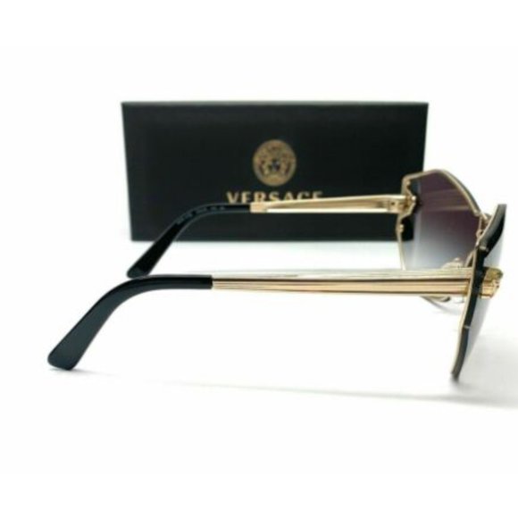 Versace Women\'s Pale Gold and Grey Sunglasses!